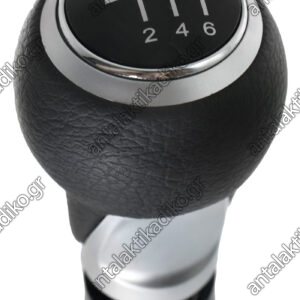 ΠΟΜΟΛΟ ΛΕΒΙΕ ΤΑΧΥΤΗΤΩΝ AUDI A4/Q5 - 6 ΤΑΧΥΤΗΤΕΣ R123456 - ΜΑΥΡΟ ΔΕΡΜΑ/ ΑΣΗΜΙ - SPORT ΕΚΔΟΣΗ