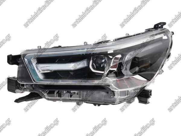 ΦΑΝΟΣ ΕΜΠΡΟΣΘΙΟΣ TOYOTA HILUX REVO '20- ΗΛΕΚΤΡΙΚΟΣ FULL LED CHROME ΜΕ ΜΟΤΕΡ ΑΡΙΣΤΕΡΑ