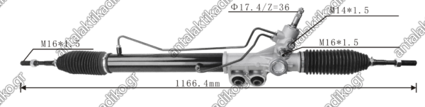 ΚΡΕΜΑΡΓΙΕΡΑ NISSAN D40 '05-'11 (EUROPE) 16MM ΔΙΑΜΕΤΡΟΣ ΗΜΙΜΠΑΡΟΥ