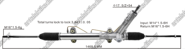 ΚΡΕΜΑΡΓΙΕΡΑ MERCEDES SPRINTER ‘95-’06 W901/ W902/ W903/ W904/ BM 732.210/ VW LT